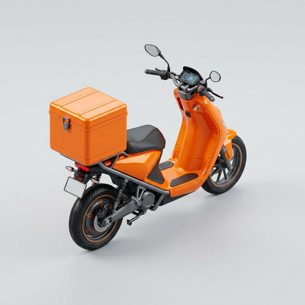 Fastwaka rider on delivery
